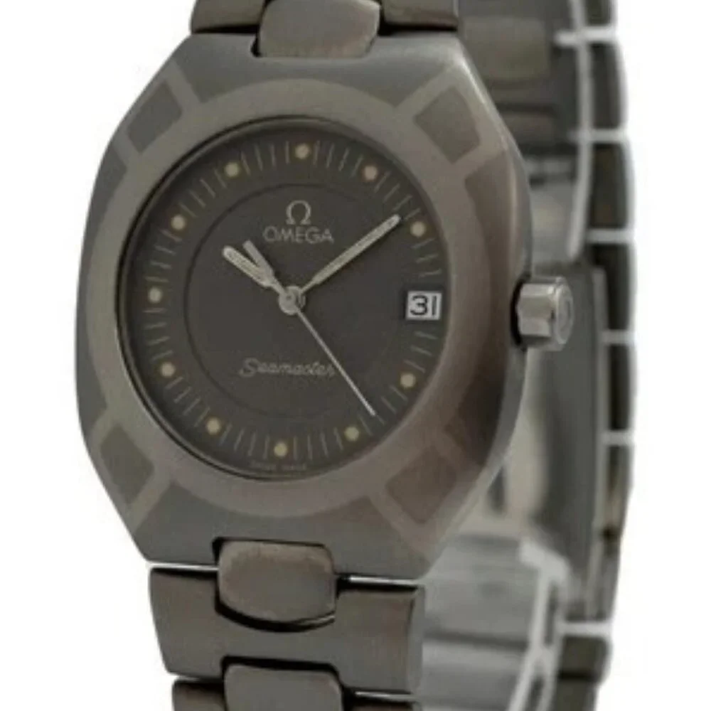 Omega 32mm Rare Seamaster Polaris Titanium Palladium Swiss Watch! Ref: 196.0291! - Picture 3 of 10